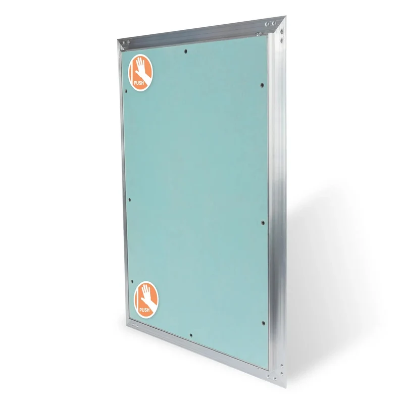 Push To Open Drywall Access Panel 16 By 24 Inch With Slick Aluminum Frame And Waterproof Gypsum Board Tileable Paintable Ceiling Repair Door For Zero Stress Install