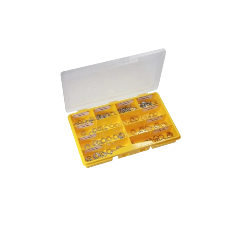 Boite avec assortiment de rondelles pour porte.