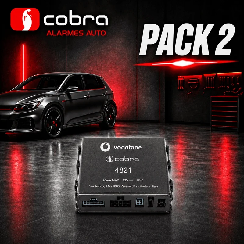Alarme voiture Cobra 4821 CAN BUS + Détecteur Anti-soulèvement PACK 2