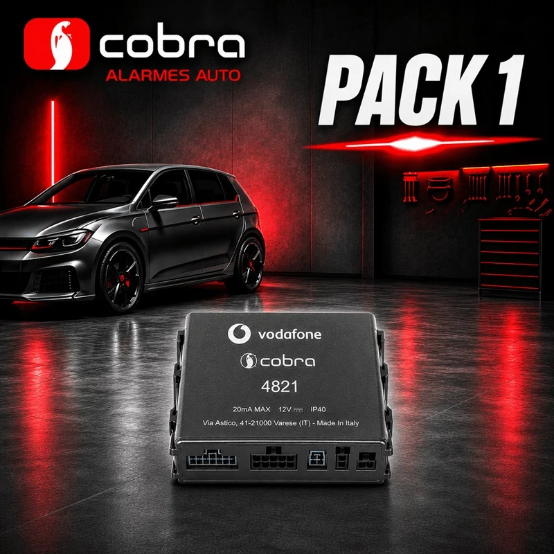 Alarme voiture Cobra 4821 CAN BUS + Détecteur de chocs PACK 1