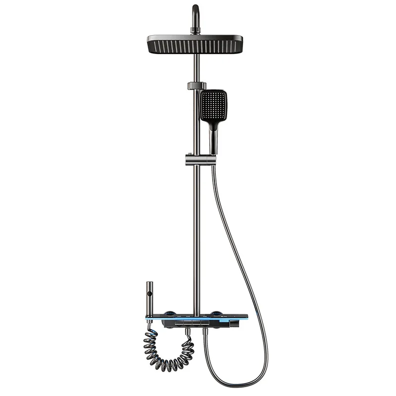 Set Doccia Completo | Kit Doccia con Display LED e Soffione a Pioggia - Comfort e Sicurezza per il Tuo Bagno
