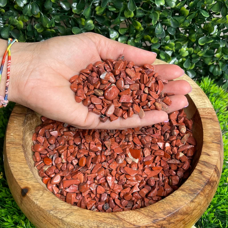 Virutas de jaspe rojo