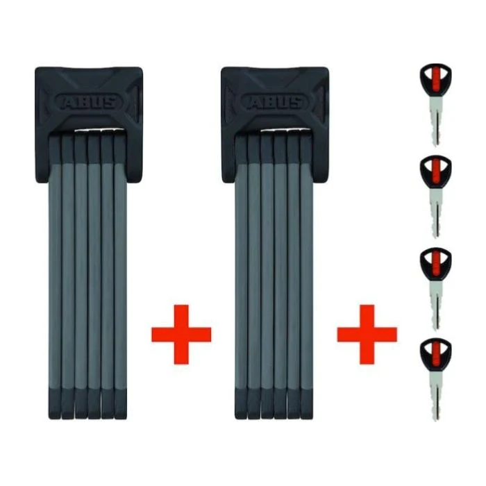2 Antivols vélo pliables Abus Bordo 6000 Twinset