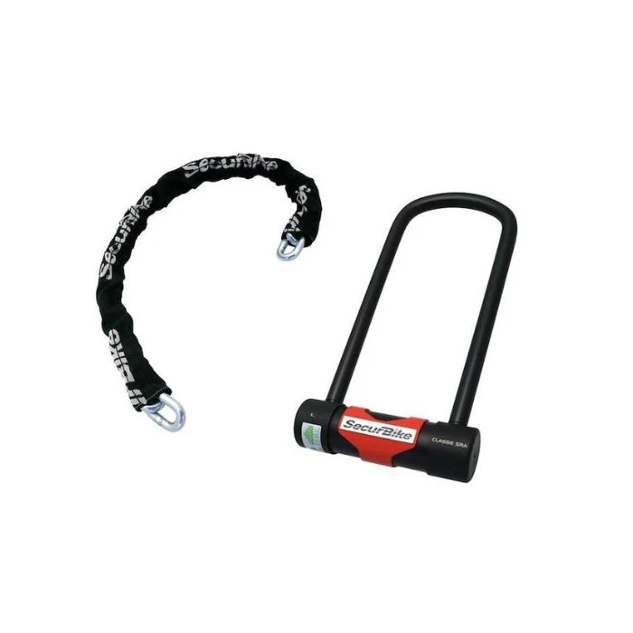 Antivol U L Securbike + chaîne 1,05m SRA
