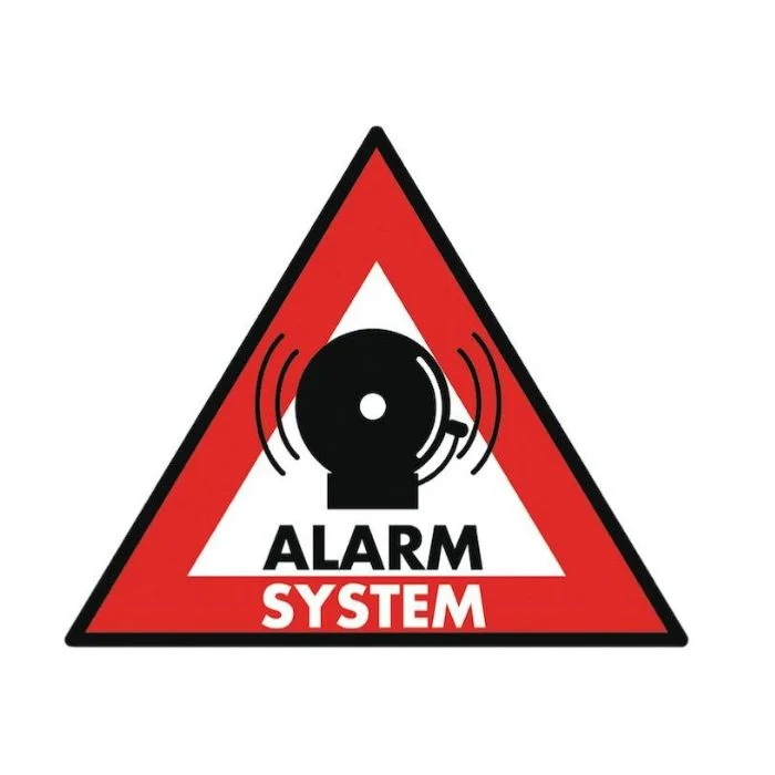 Pack de 5 autocollants Sécurité Alarme KONIG