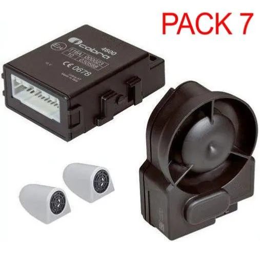 Alarme voiture Cobra 4615 + Détecteur de chocs + Anti-soulèvement + Traceur GPS PACK 7