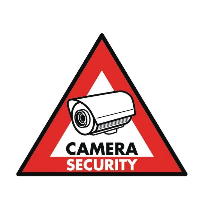 Pack de 5 autocollants Caméra de sécurité NEDIS