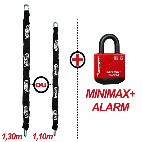Lot chaîne 13mm + MINIMAX+ Alarm SRA Vector