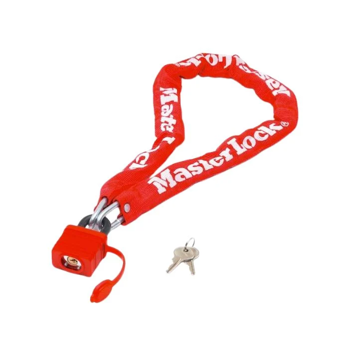 Antivol Vélo chaîne Master Lock 8390 L.90cm rouge