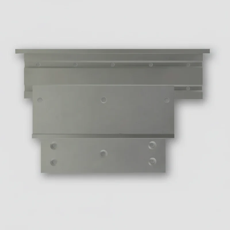 Équerre Z+L pour porte affleurante tirante pour ventouse de 550 kg