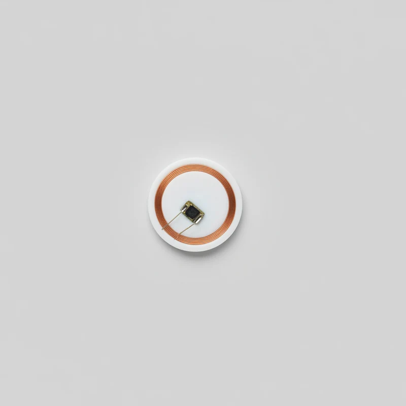 Disc tag DESFire EV1 13.56 MHz 4K adhésif souple et transparent