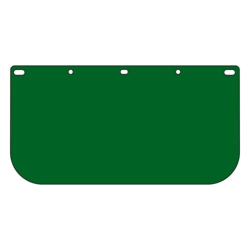 VITRE DE VISIERE 8X15.5X.04mm VERTE COPOLY