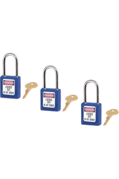 Cadenas de sécurité en thermoplastique Zenex séries 410, jeu de 3