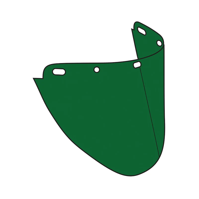 VISIERE ASPHERICAL POLYCARBONATE VERTE (FORMÉ) EP816PFG-40