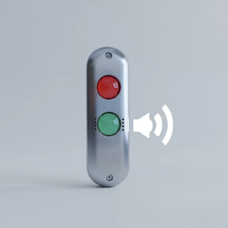 Platine de signalisation verte et rouge et buzzer sonore